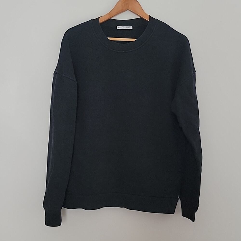 Reformation Black Crew Neck Sweater